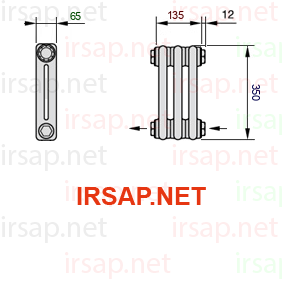 Радиатор IRSAP Tesi 20350/3 T08 CL 01